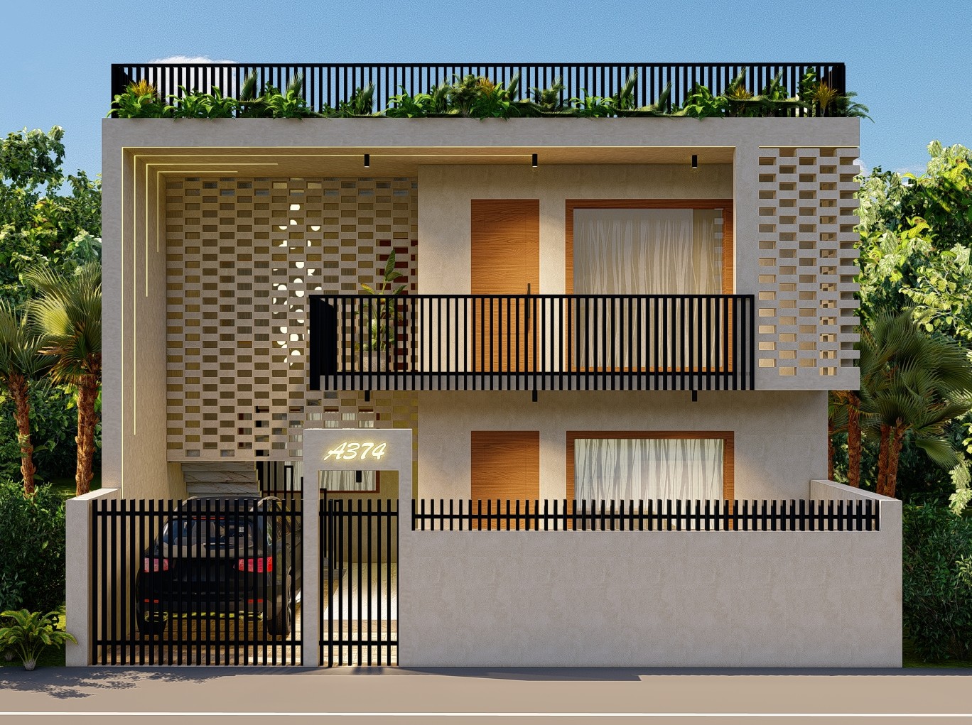 Modern Facade Elegance - slide 1