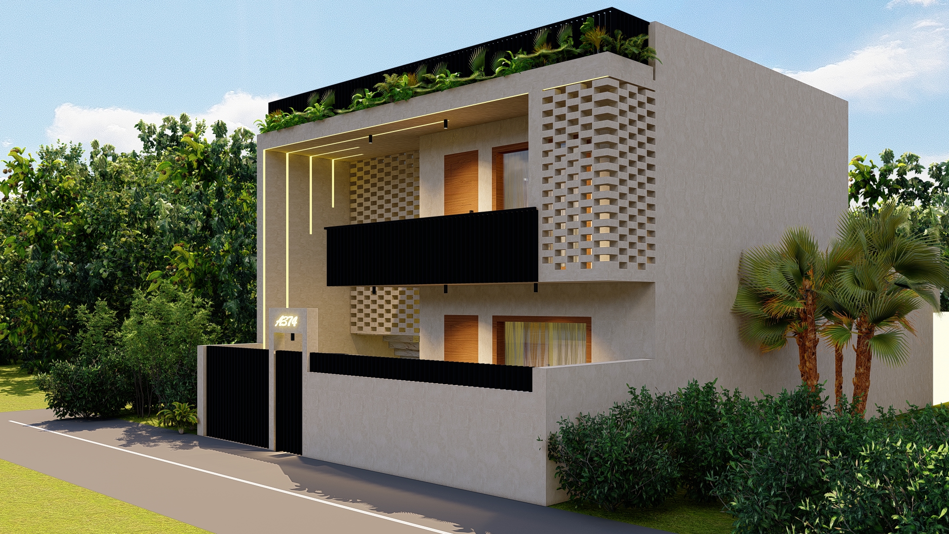 Modern Facade Elegance - slide 2